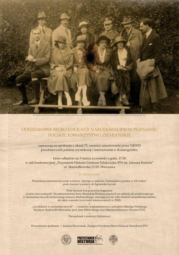 [VIDEO] Arystokraci w sowieckiej niewoli – spotkanie wspomnieniowe na „Przystanku Historia” – Warszawa, 9 marca 2017